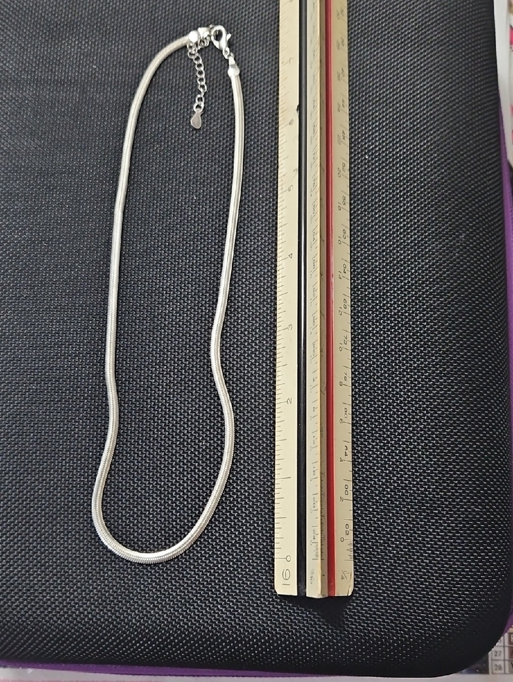 Sterling Silver Herringbone Necklace — Shiny Silver